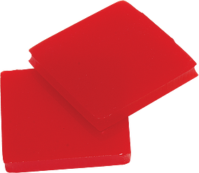 Cement Cube Compression Pad, Red, 2"